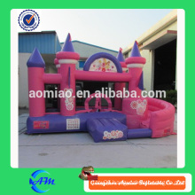 pink kids indoor play castle mini inflatable funny bouncy